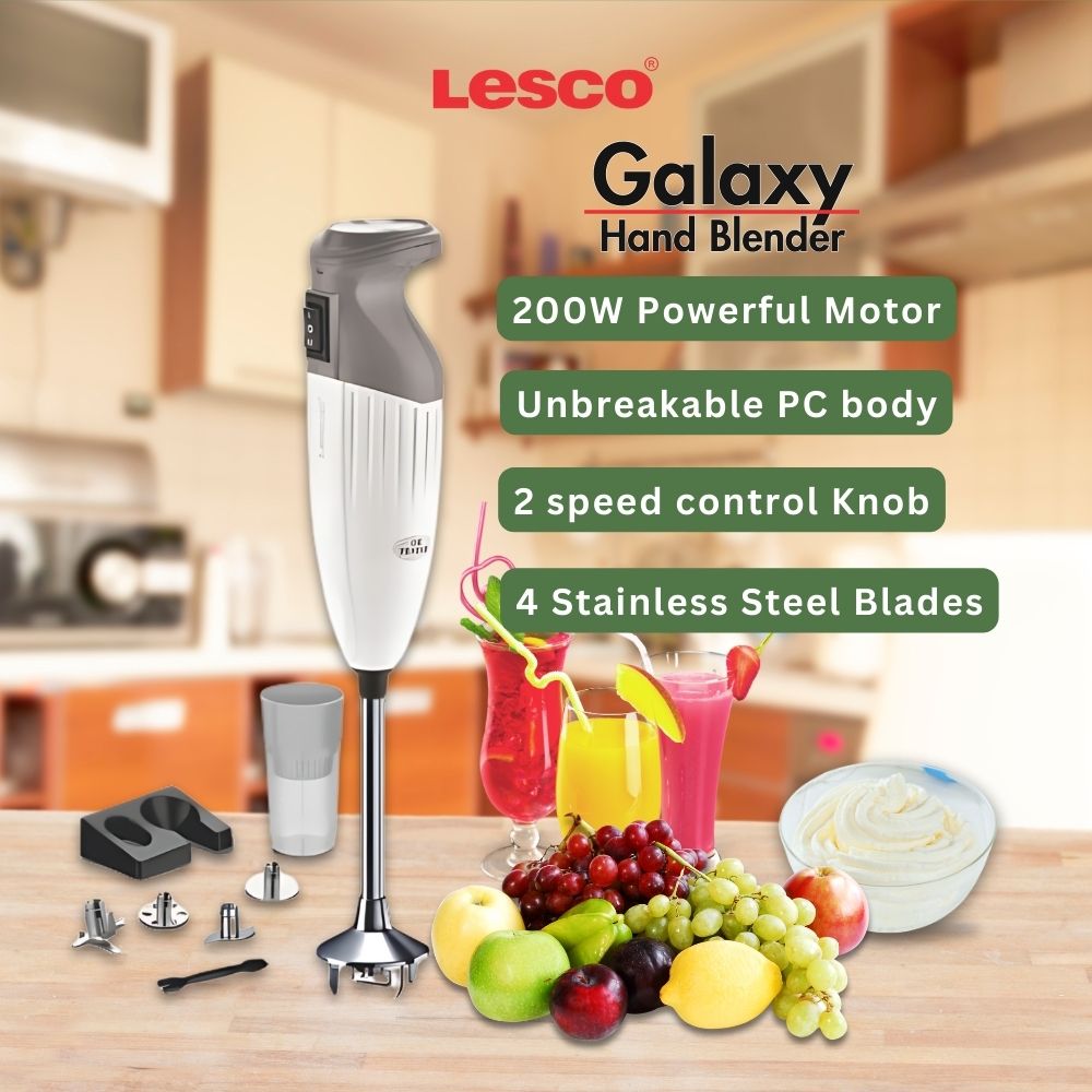 Galaxy 200w Hand Blender (Cool Gray)