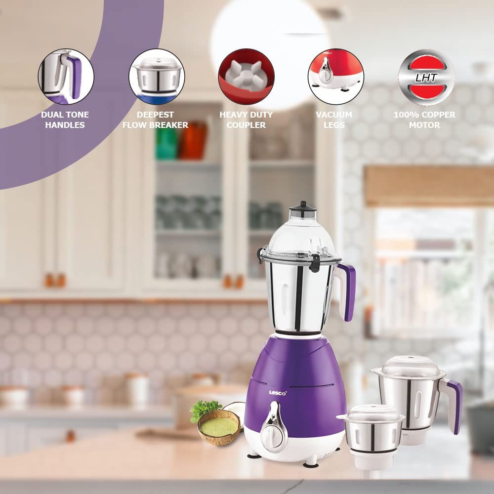 Blossom 750 Watts Mixer Grinder with 3 Jars