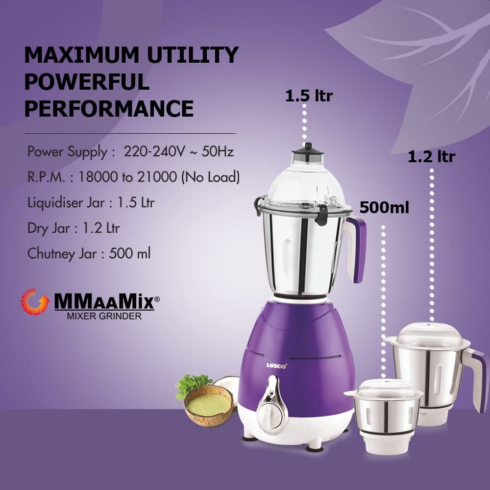 Blossom 750 Watts Mixer Grinder with 3 Jars