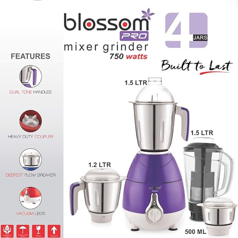 Blossom Pro 750w Mixer Grinder 4 Jar