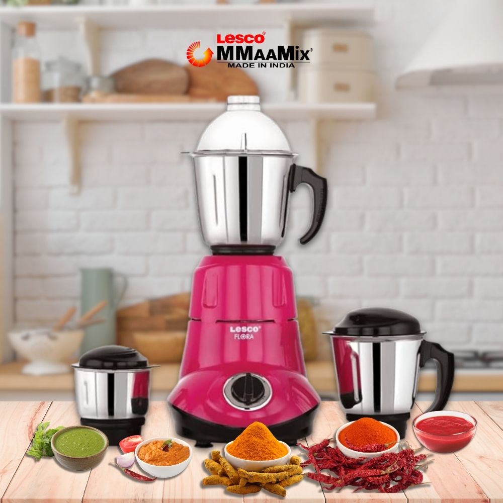 Flora 550 Watts Mixer Grinder 3 Jars