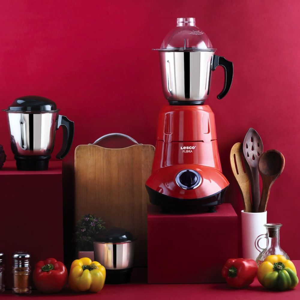 Flora 550 Watts Mixer Grinder 3 Jars
