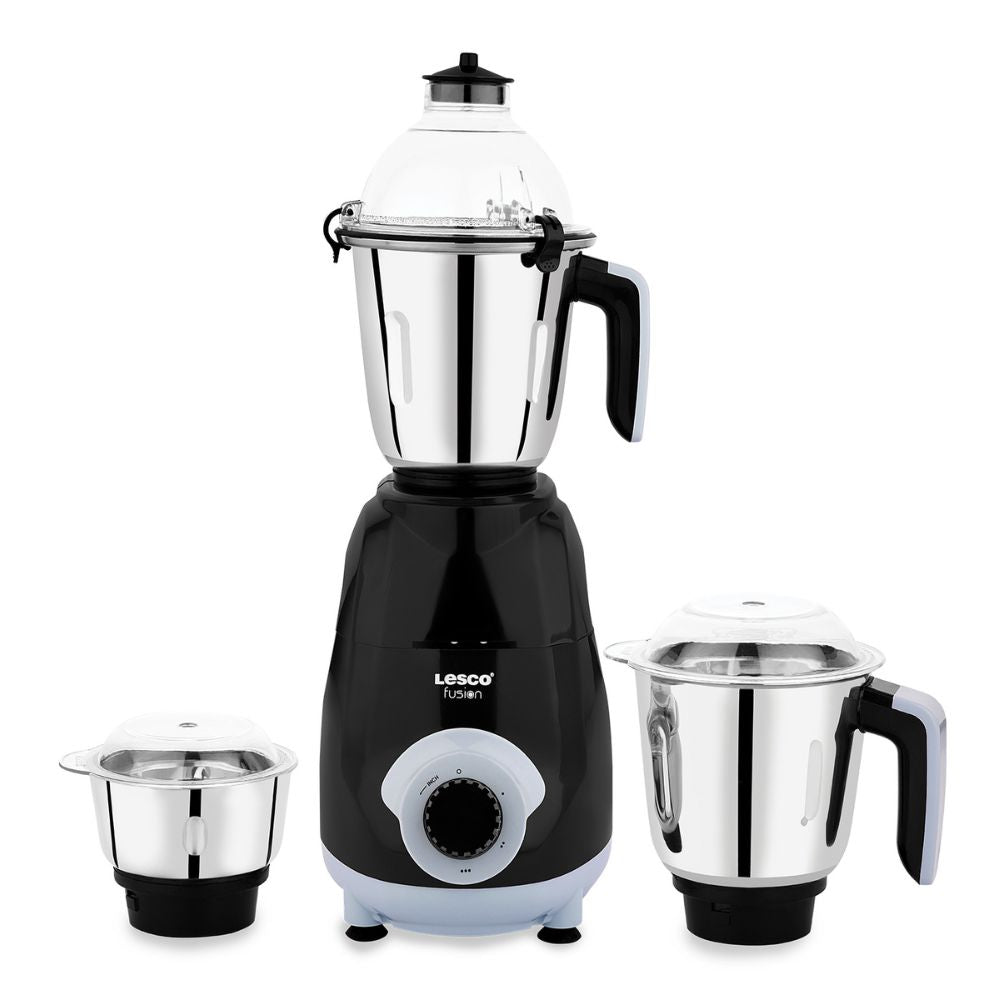 Fusion 750 Watts Mixer Grinder 3 Jars Black