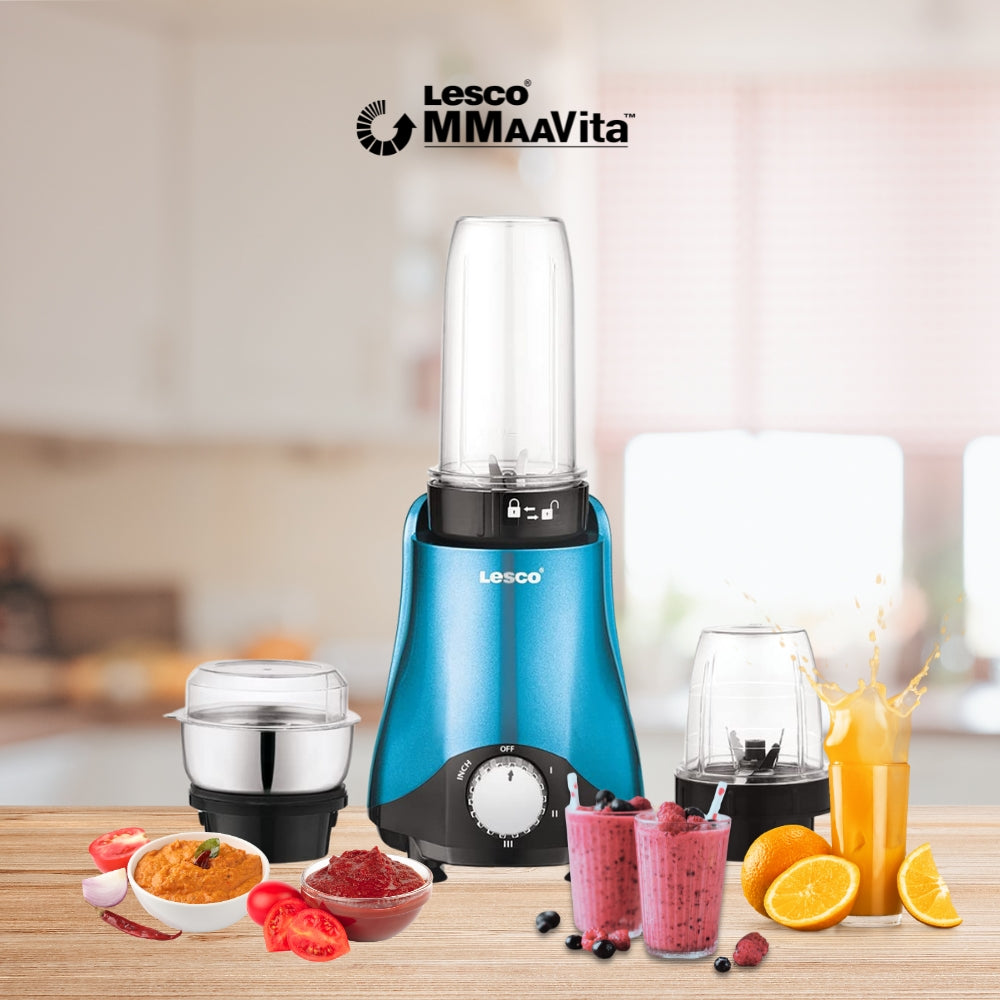 Lesco MMaaVita 500W Nutribooster Bullet Mixer Grinder(Blue)
