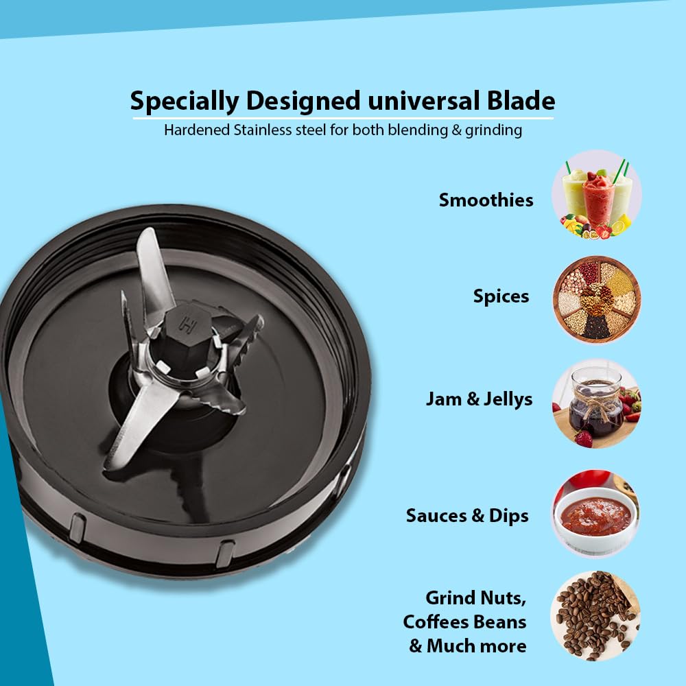 Lesco MMaaVita 500W Nutribooster Bullet Mixer Grinder(Blue)