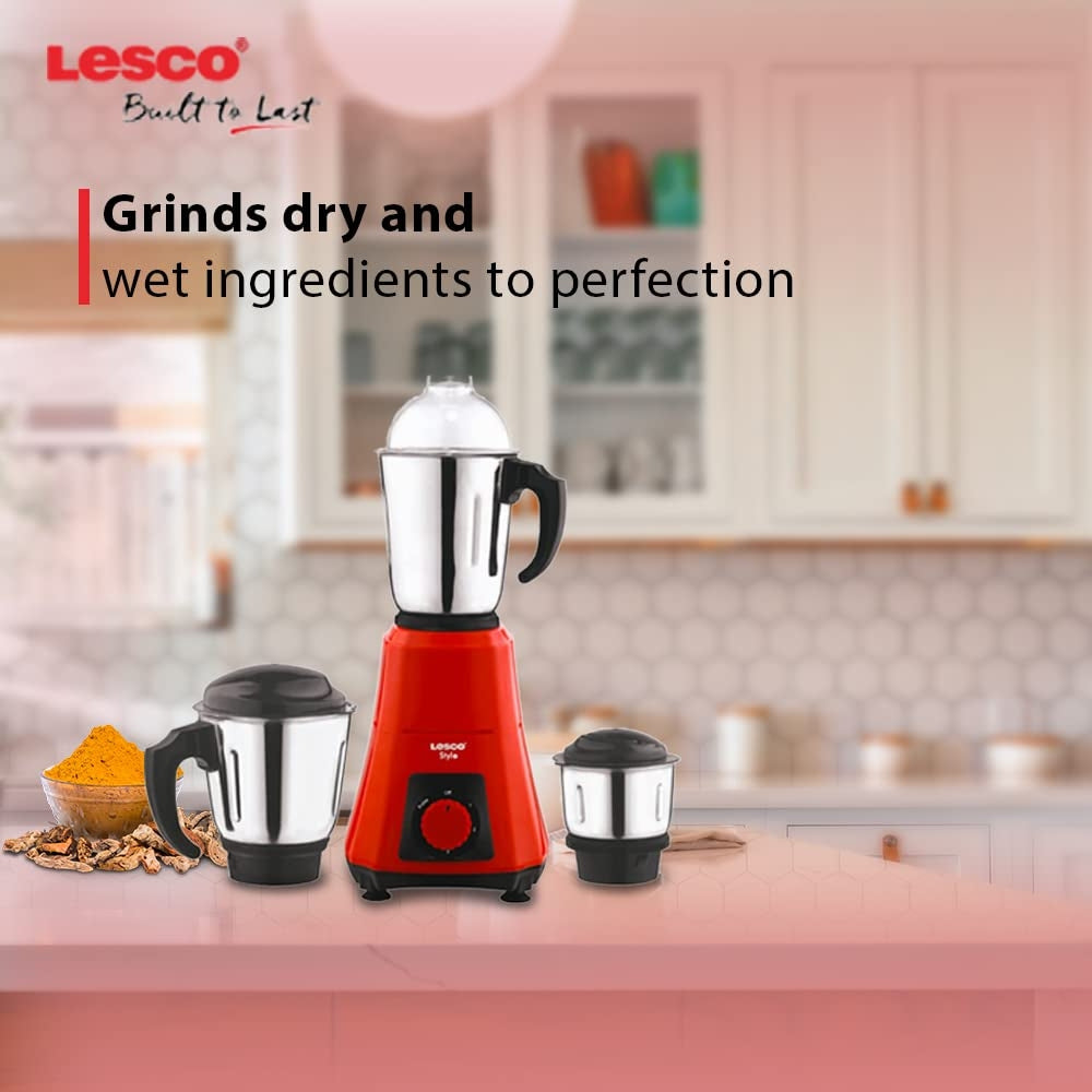 Stylo Mixer Grinder 550 Watts 3 Jars