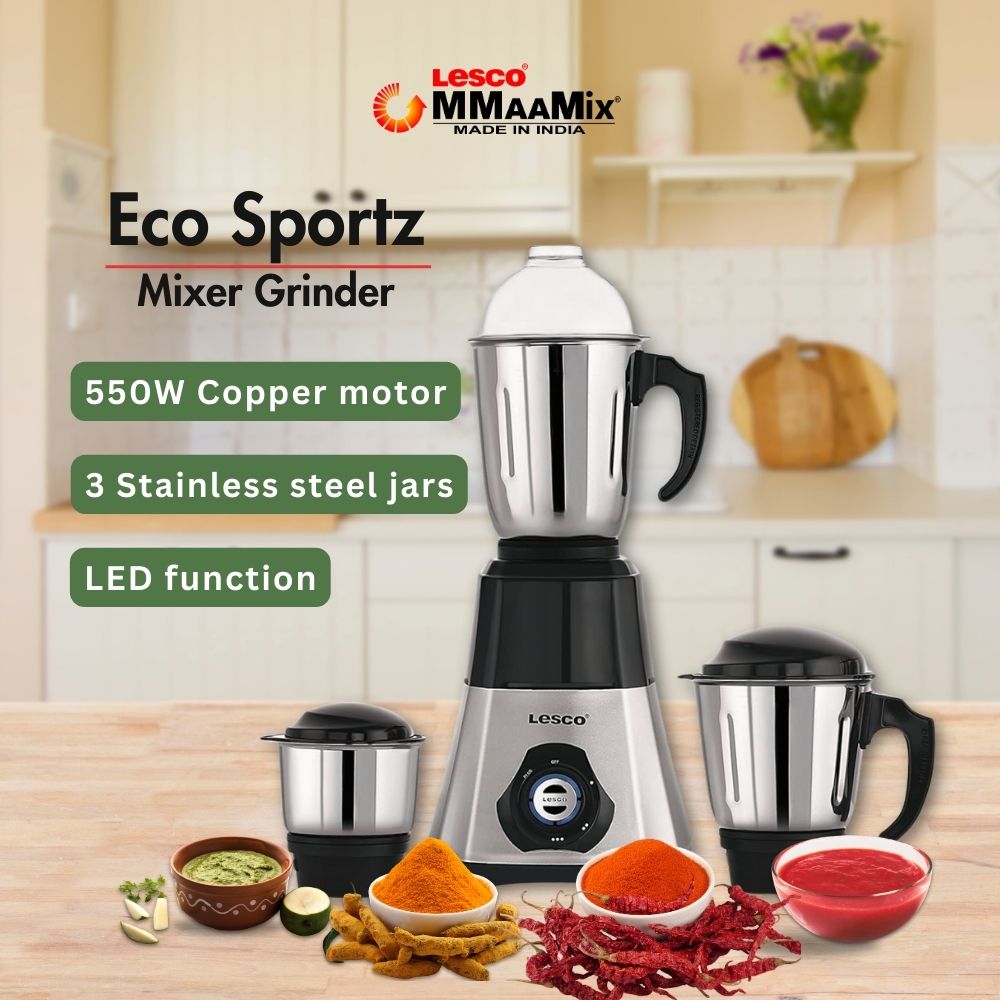 Lesco Mmaamix Eco Sportz 550W Copper Motor Mixer Grinder