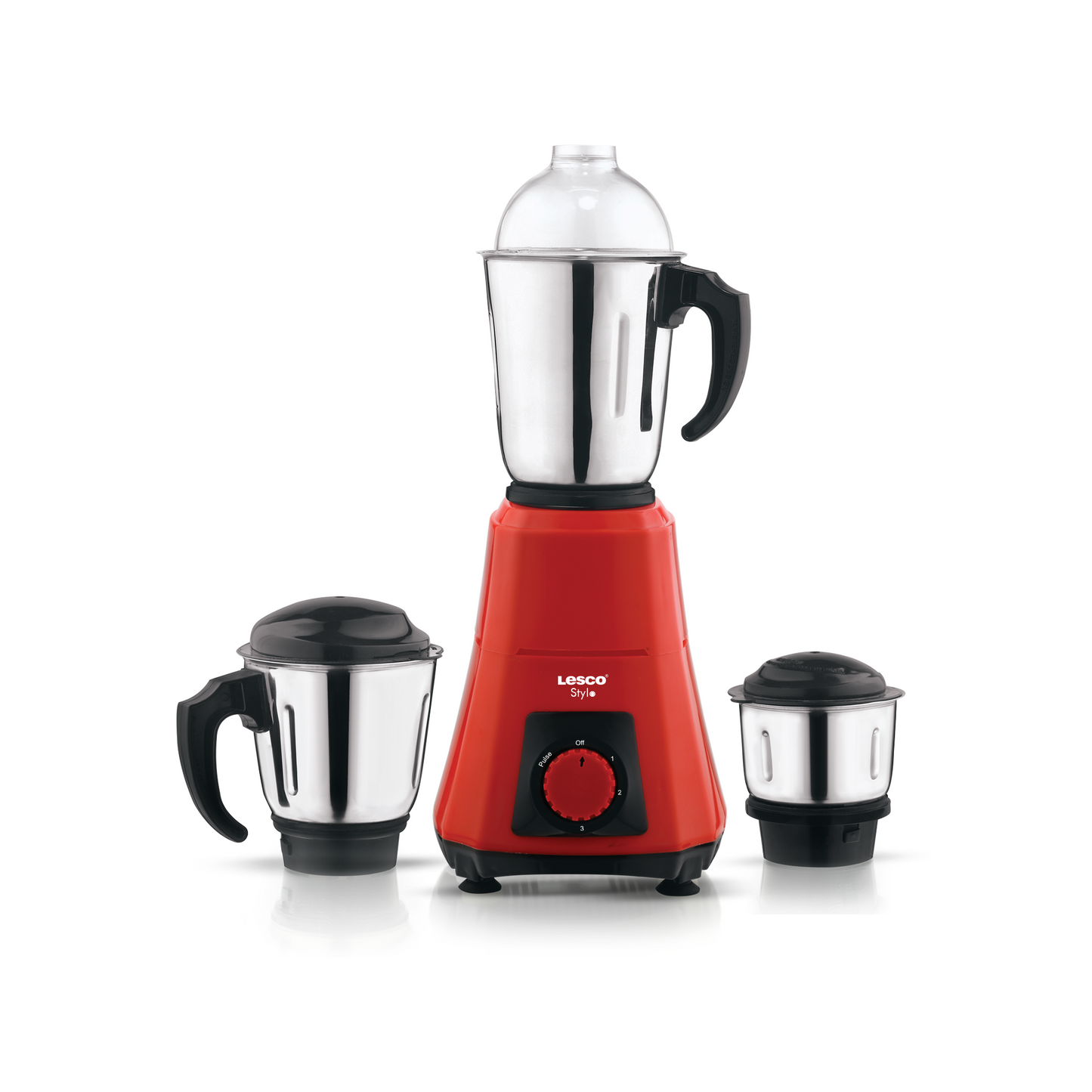 Stylo Mixer Grinder 550 Watts 3 Jars - Red