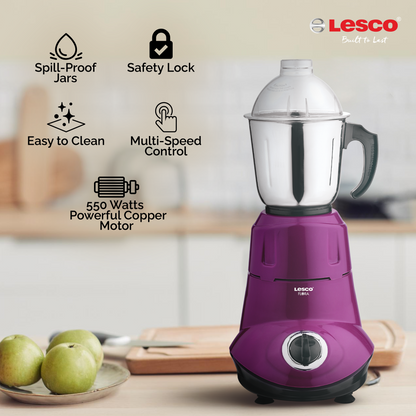 Flora 550 Watts Mixer Grinder 3 Jars