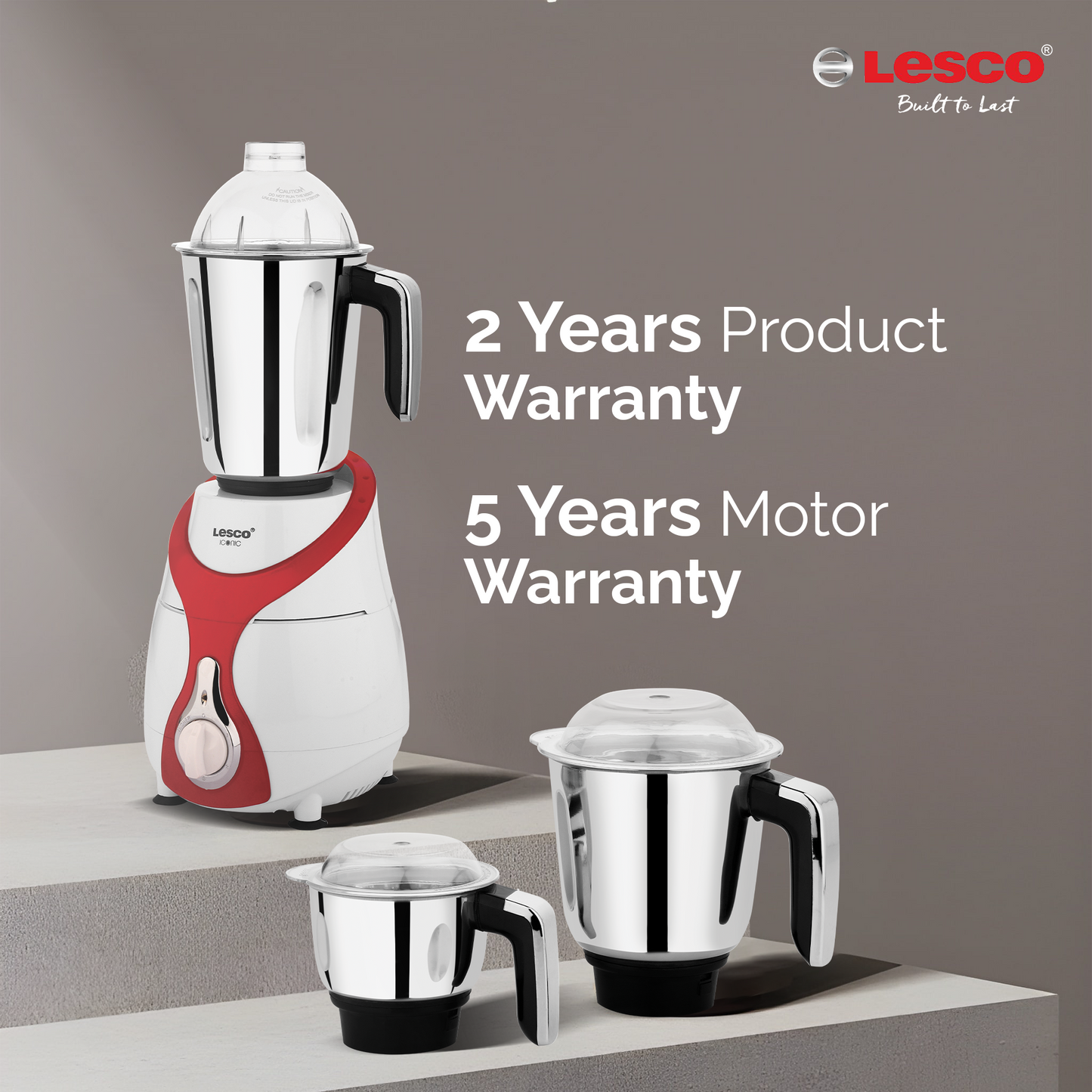 Iconic 1000w Mixer Grinder with 3 Jars