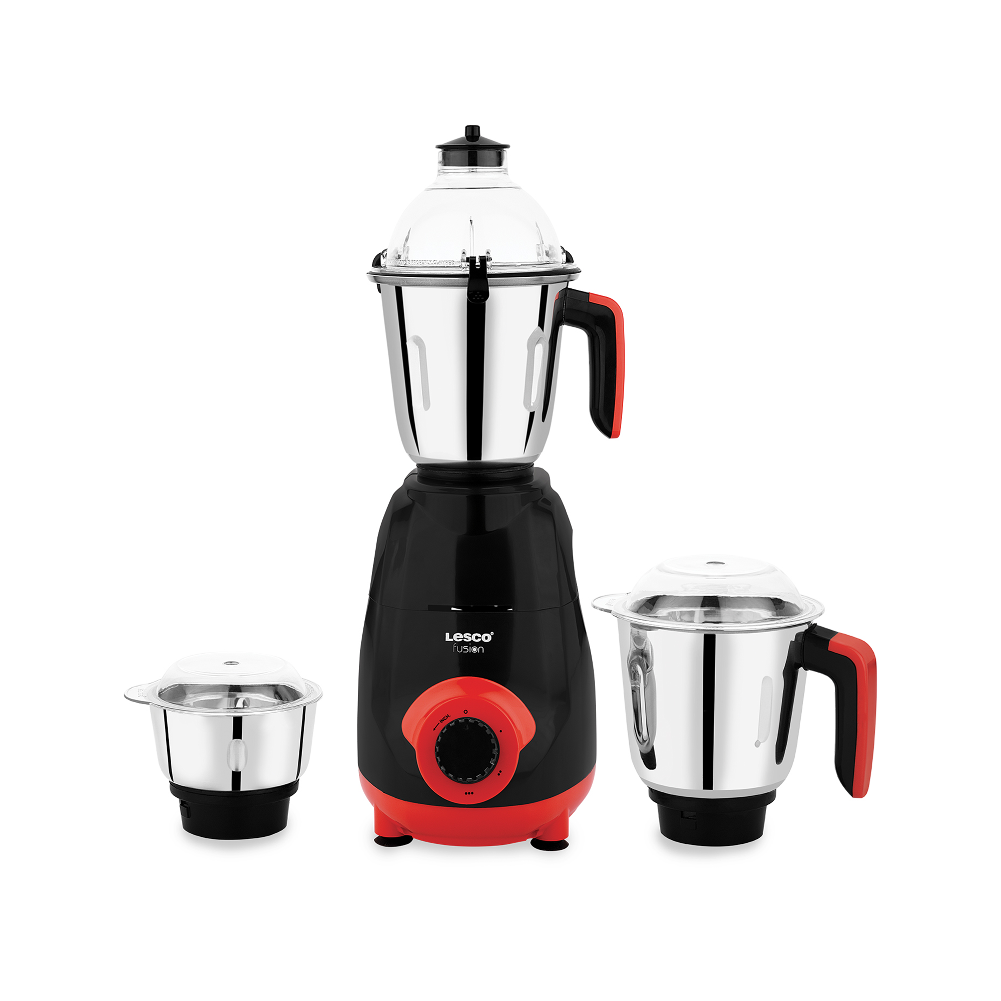 Fusion 750 Watts Mixer Grinder 3 Jars Red – Lesco