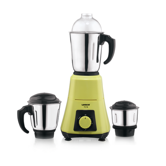 Stylo Mixer Grinder 550 Watts 3 Jars - Yellow