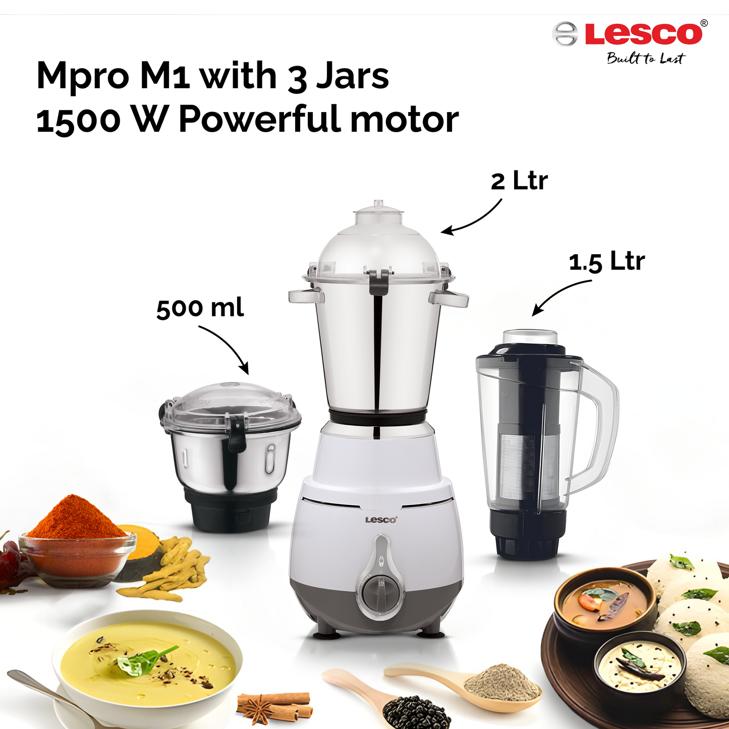 Lesco Mpro M1 with 3 Jars