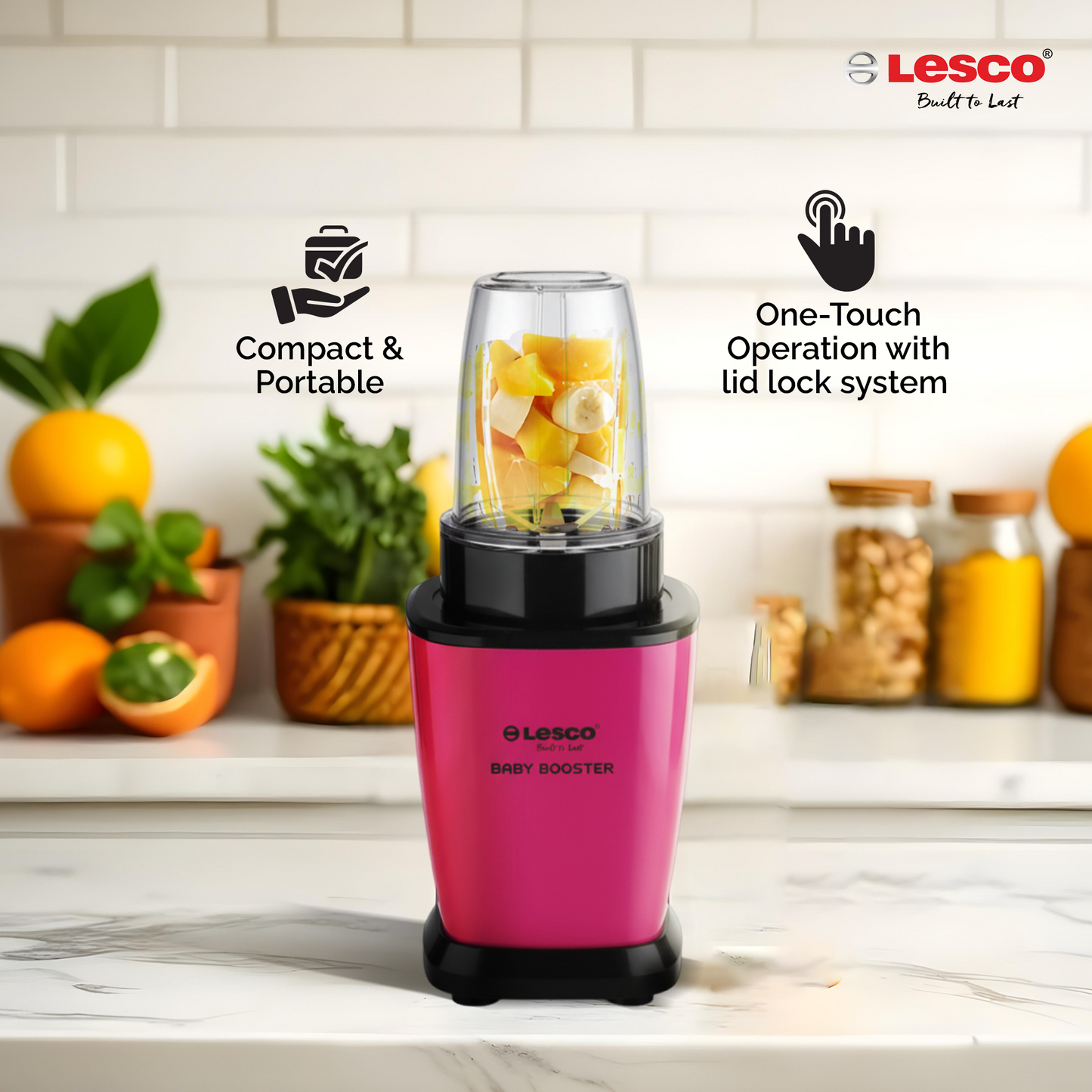 BABY BOOSTER 500 WATTS WITH 2 PC BULLET JARS COPPER MOTOR