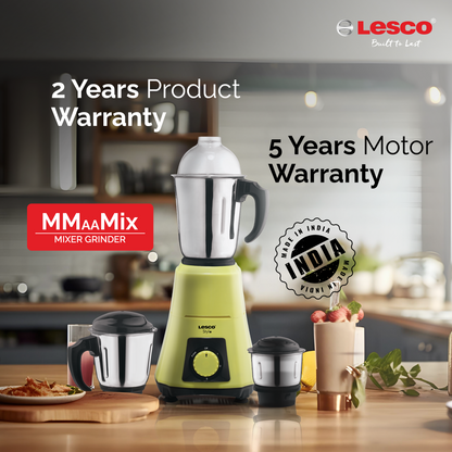 Stylo Mixer Grinder 550 Watts 3 Jars - Yellow