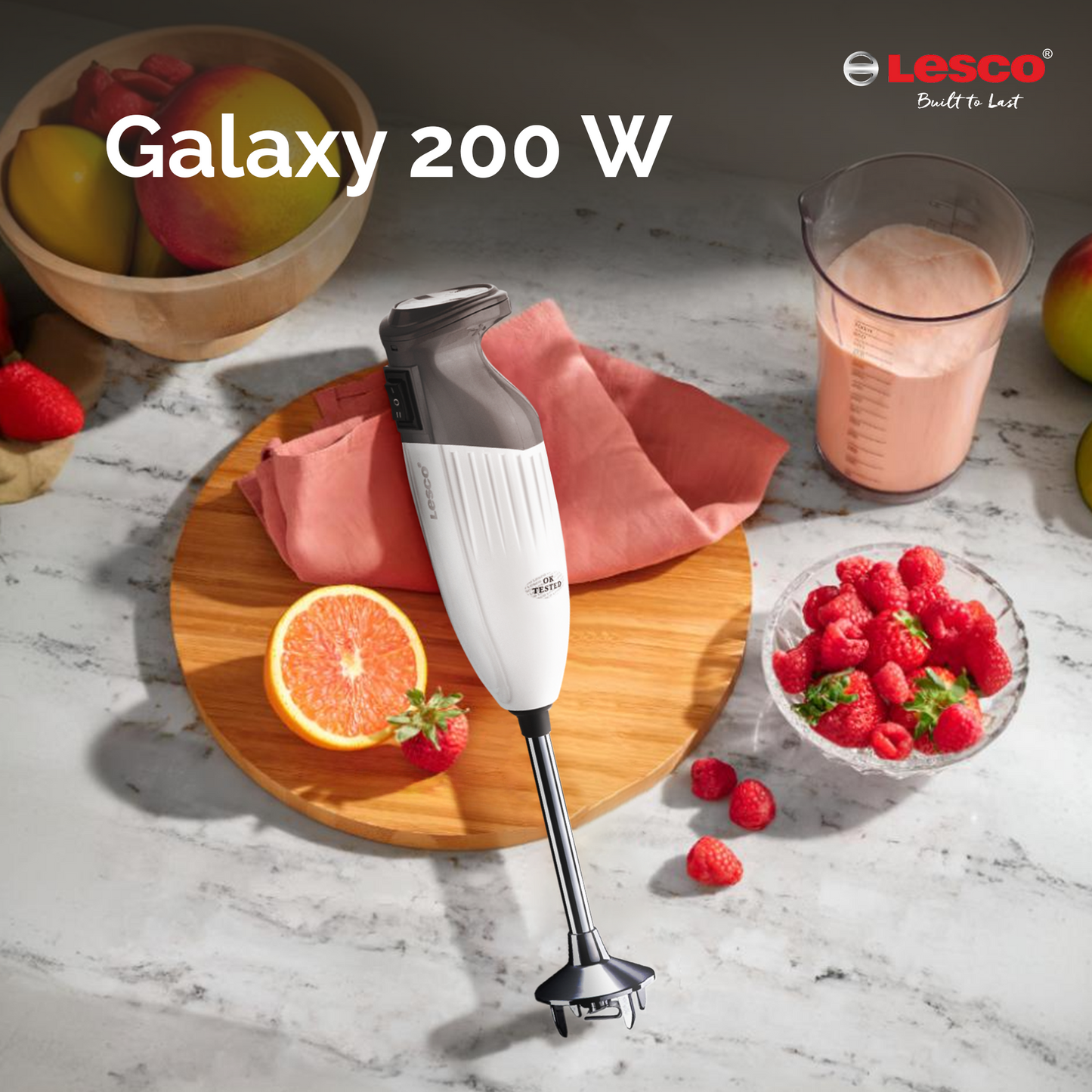 Galaxy 200w Hand Blender (Cool Gray)