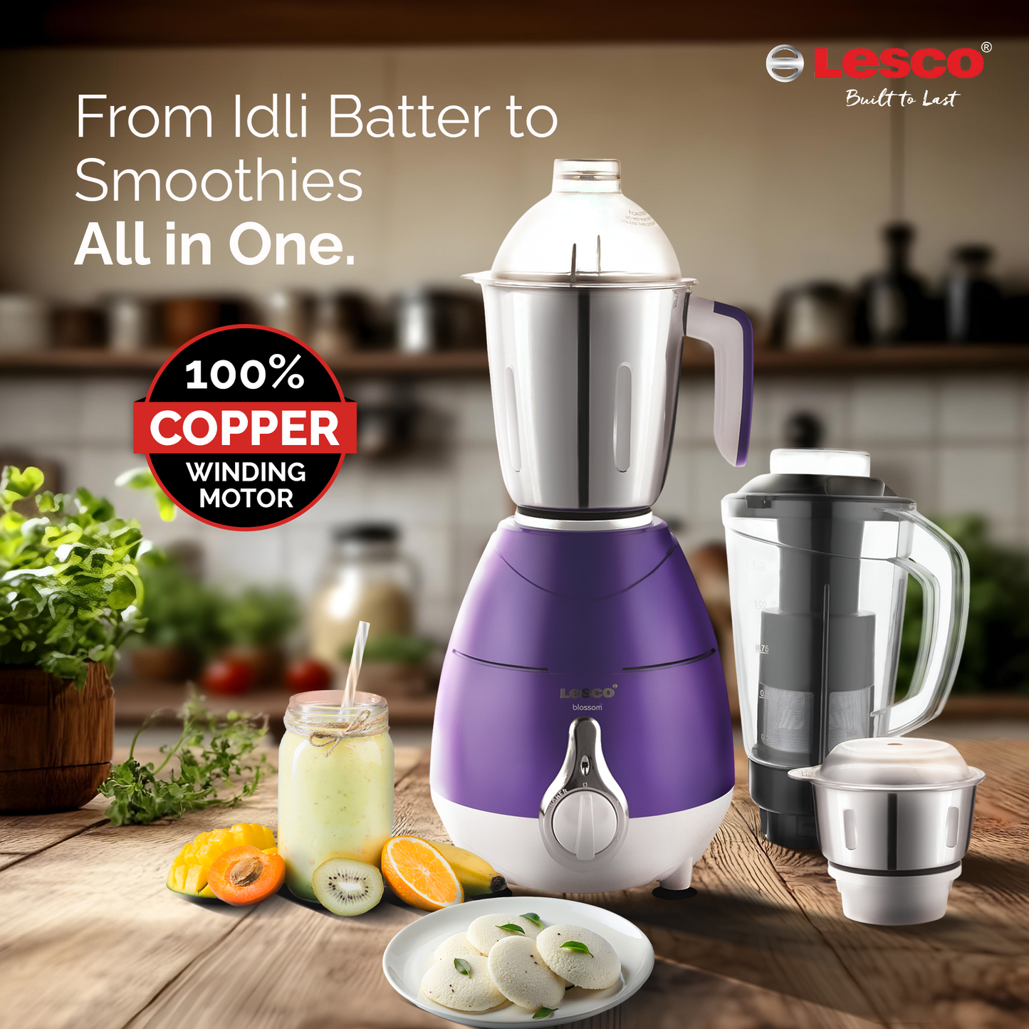 Blossom Pro 750w Mixer Grinder 4 Jar