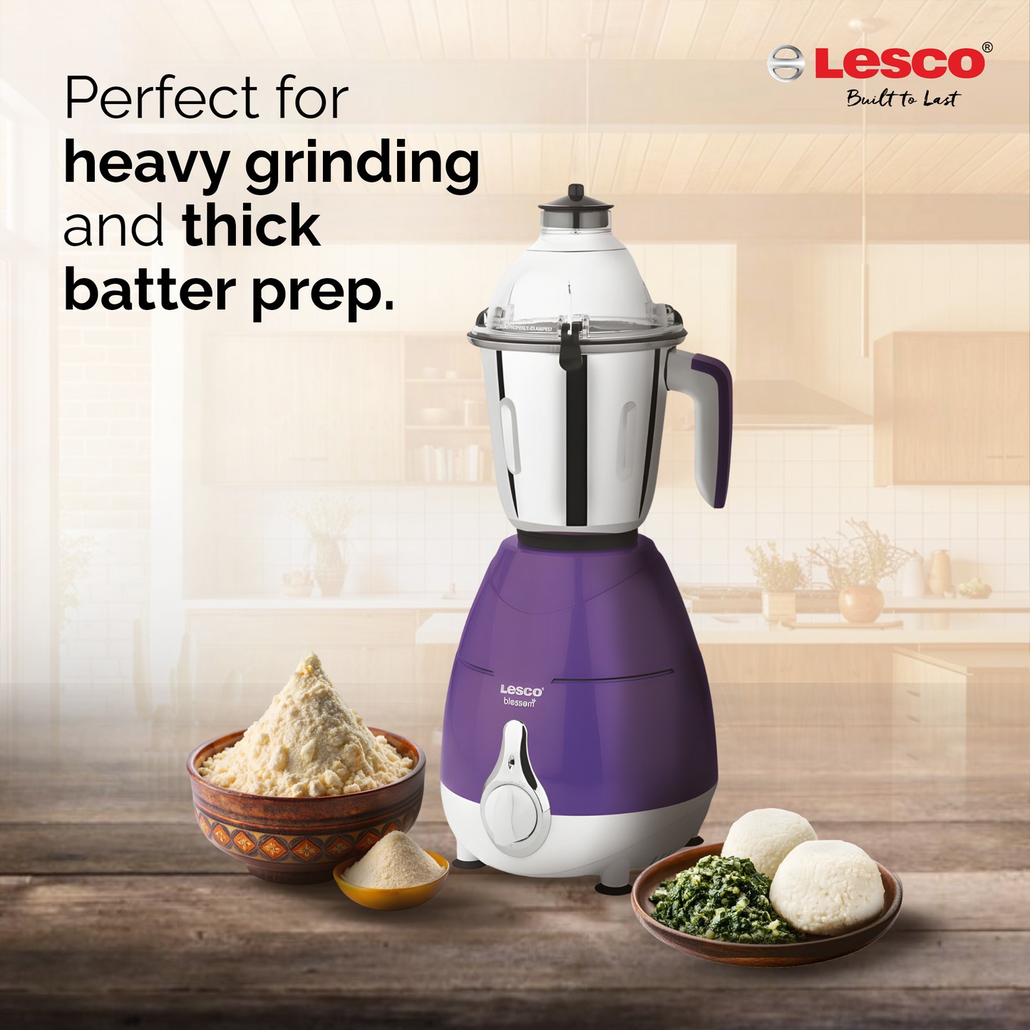 Blossom 750 Watts Mixer Grinder with 3 Jars