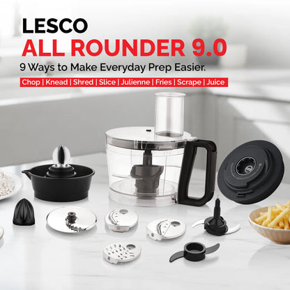 LESCO All Rounder 9 In 1 Food Processor Attachment