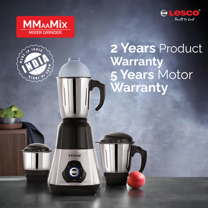 Lesco Mmaamix Eco Sportz 550W Copper Motor Mixer Grinder with free 250ml Jar (1 unit)