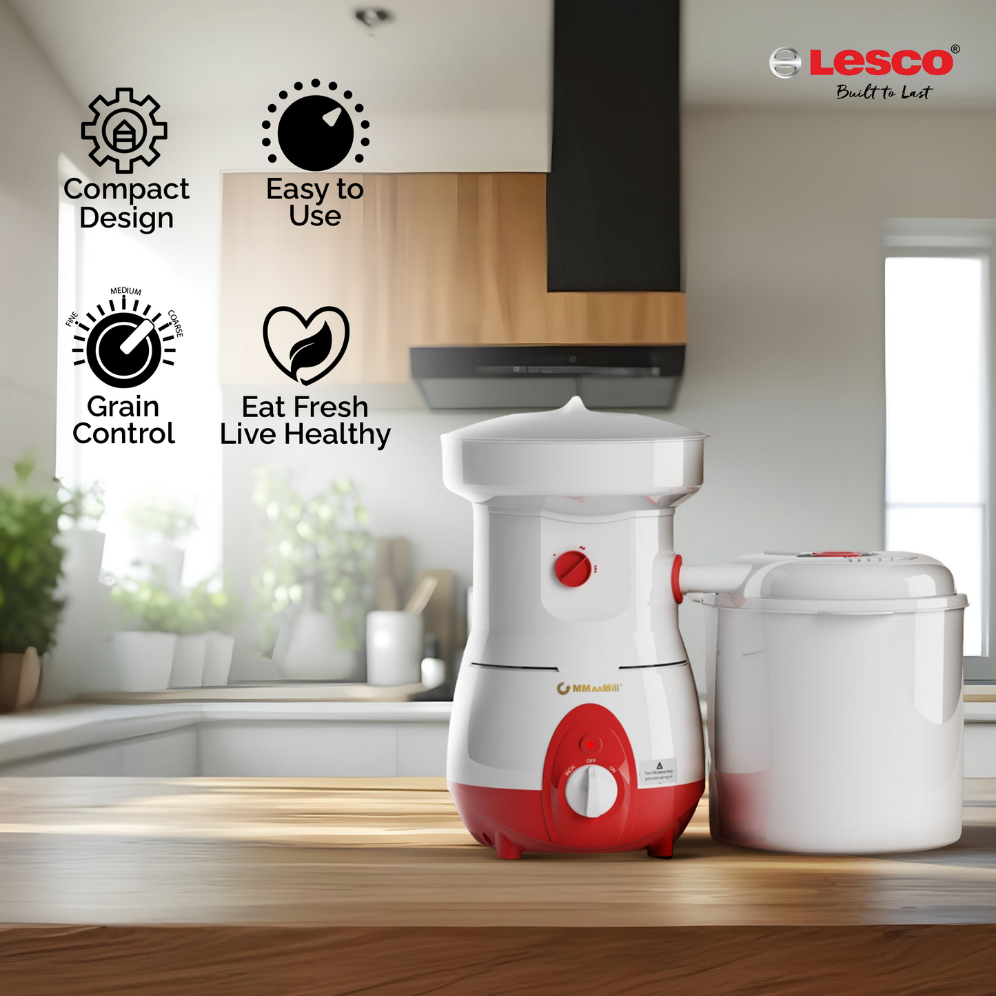 Mmaamill Multi Grain Home Mill 1250Watt (Indian 230V 5Amps)