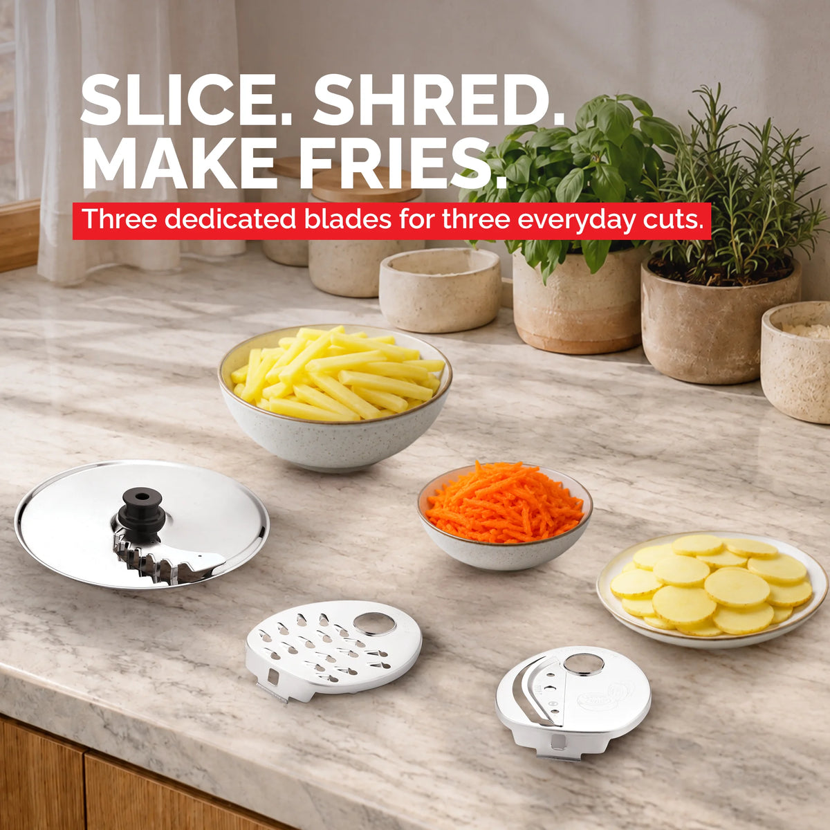 Lesco 5 In 1 Food Processor Attachments