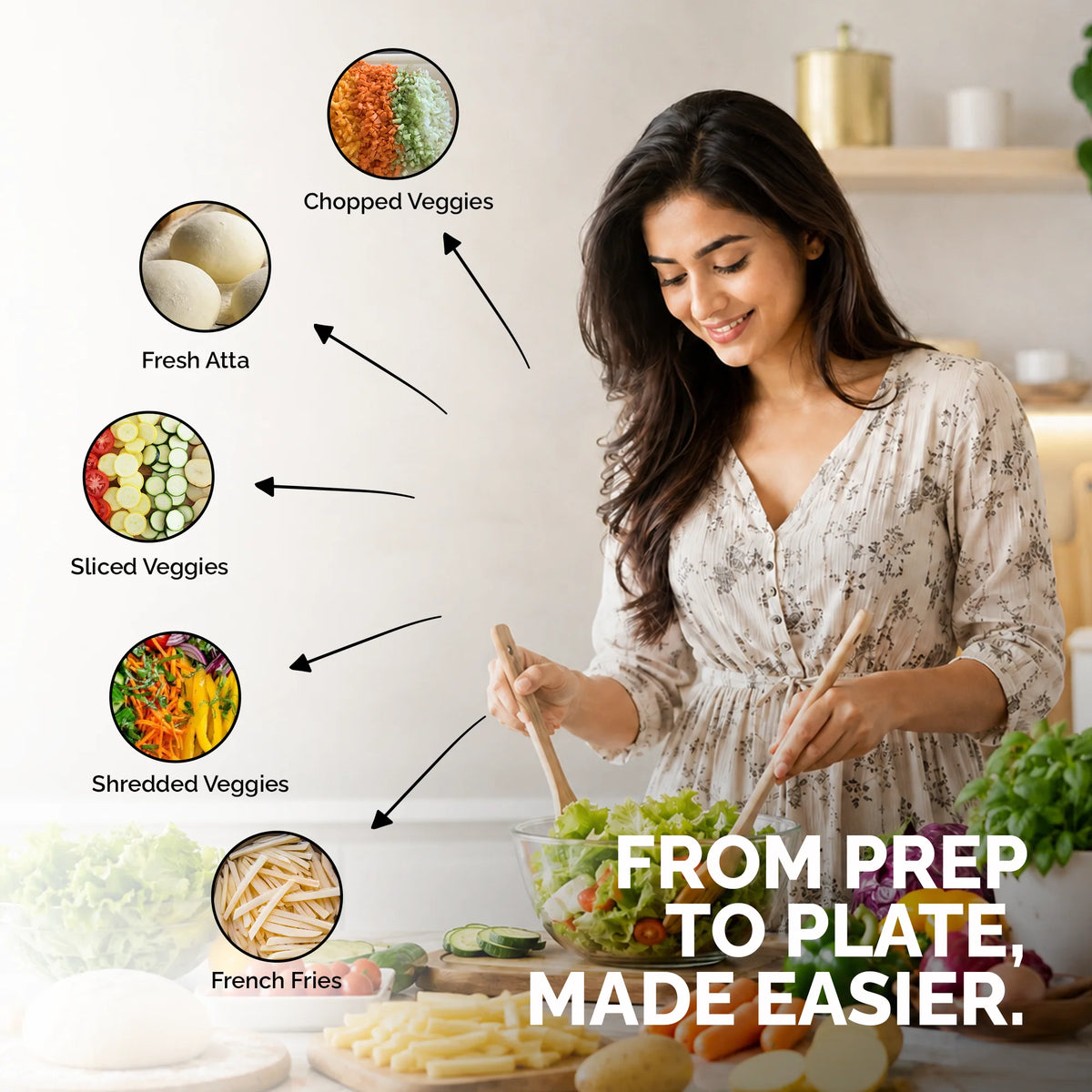 Lesco 5 In 1 Food Processor Attachments