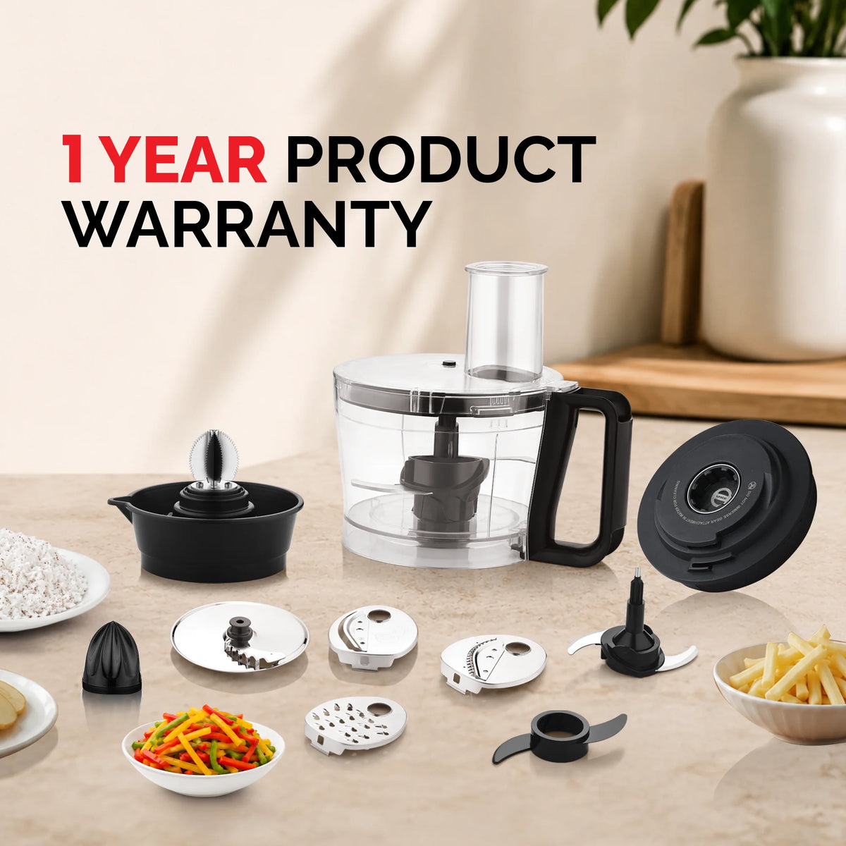 LESCO All Rounder 9 In 1 Food Processor Attachment