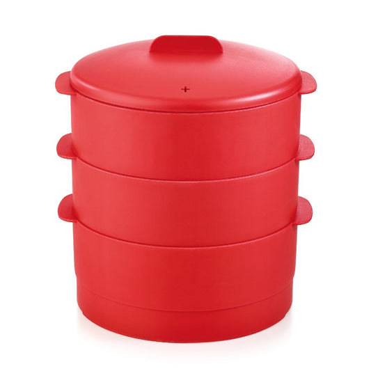 Lesco 3 Layer Steamer with 2 Idli Stands & 1 Appam Stand