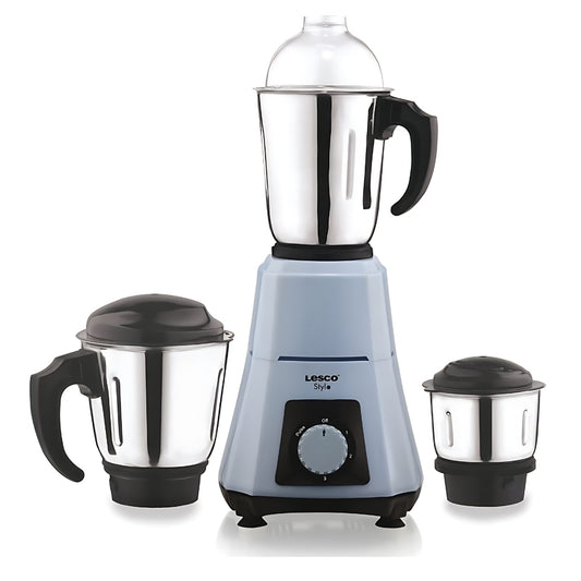 Stylo Mixer Grinder 550 Watts 3 Jars Grey