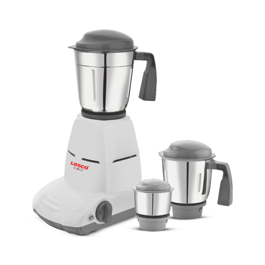 Glossy 550w Mixer Grinder 3 Jar White